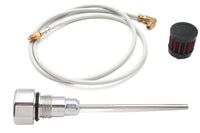 Polished vented dipstick for Harley Dyna