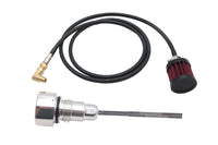 Polished vented dipstick for Harley FLT