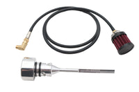 Polished M8 vented dipstick for Harley Softail