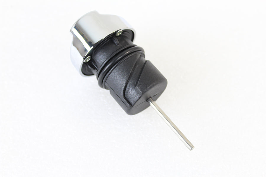 Chrome Oil Temperature Dipstick with Gauge fits Harley XR / XL 2004-up Replaces OEM# 63023-05