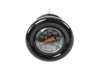 Short-style black oil temperature dipstick for Harley