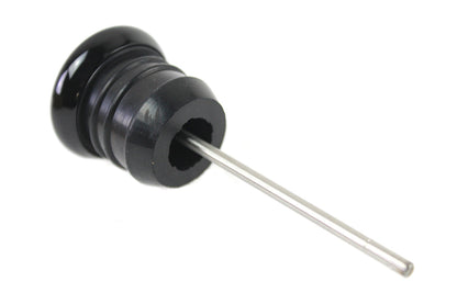 Oil Temperature Dipstick – Short Style 2‑3/4" – Black Bezel / Black Face / Orange Needle – Harley FLST & FXST 1984‑1999, XL 1979‑2003 – Made in Taiwan