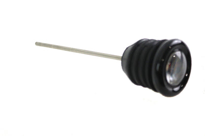 Oil Temperature Dipstick – Black Bezel / Black Face / White Numbers / Orange Needle – Harley FLST & FXST 2000‑UP – Made in Taiwan