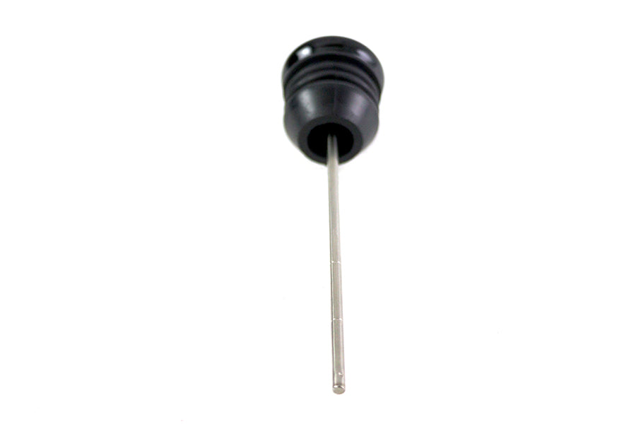 Oil Temperature Dipstick – Black Bezel / Black Face / White Numbers / Orange Needle – Harley FLST & FXST 2000‑UP – Made in Taiwan