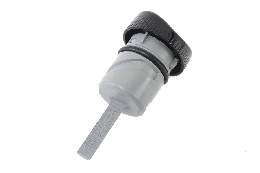 Black Oil Tank Dipstick Cap Assembly – Fits Harley Sportster XL 883 / 1200 (2004‑UP) – Direct Replacement – Made in Taiwan