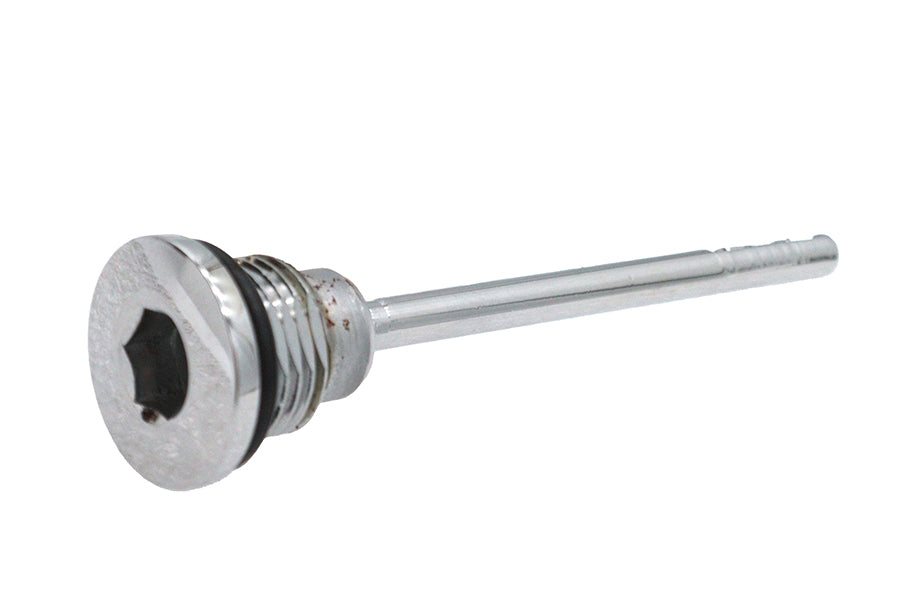 Chrome Allen‑Key Transmission Dipstick – Harley FXST/FXD/FLT/FLST 2006‑UP – Repl. OEM 37065‑06 – Made in Taiwan – Threaded O.D. .734" / Top O.D. .989"