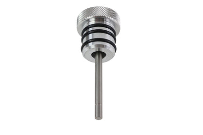 Retro Oil Tank Plug with Dipstick – Harley FL 1970‑1984 & XL 1979‑2003 – Natural Alloy Finish – Made in Taiwan