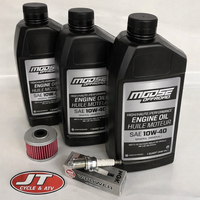 Honda TRX 420 Rancher FE/FM/TM Manual Shift Oil Change Tune Up Kit – NGK Spark Plug + Moose Oil + HF113 Filter