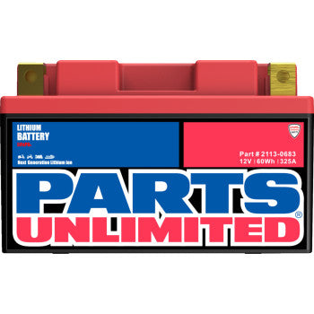Parts Unlimited 2113-0683 Lithium LiFePO4 Battery HJTZ14S-FP – 385 CCA – Ultra Lightweight Street Motorcycle Battery