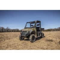 Moose Offroad 2317‑0514 Glass Windshield for Polaris Ranger SP 570 and PRO XD Mid‑Size with powder‑coated frame, rubber gasket seal, and dual sliding vents