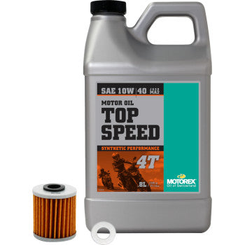 Motorex Oil Change Kit Kawasaki KX250 10W‑40 Synthetic Engine Oil