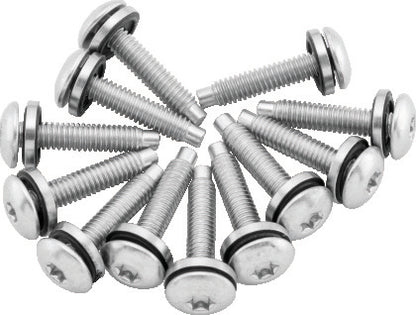 Fuel Pump Top Plate Hardware Screw Kit for Harley Dyna 2004‑2017 | Replaces OEM 1331 | 12‑Pack Screws + Washers