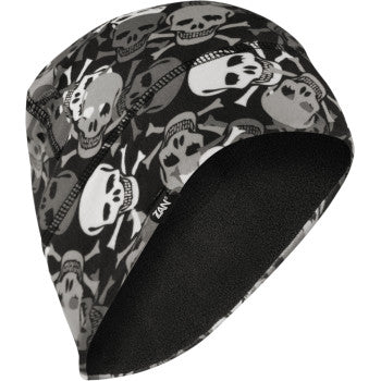 ZAN Headgear SportFlex Fleece Beanie Choose Design Helmet Liner Supersoft 4 Way Stretch UV50 Plus Protection Fits Under Helmets