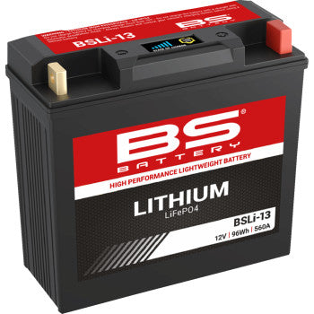 BS Battery BSLi‑13 Lithium LiFePO4 lightweight 560A CCA touring motorcycle battery
