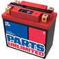 Parts Unlimited HJTX14AHQ‑FP Lithium LiFePO4 quad‑terminal motorcycle battery 280A CCA
