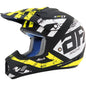 AFX  FX-17 Offroad Motorcycle ATV Helmet - Attack - Matte Black/Silver Choose Size / Color