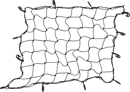 Fire Power adjustable black bed net with vinyl coated hooks