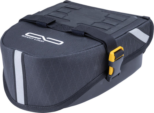 Giant Loop Klamath Motorcycle Tail Bag 4L – Black – Zipper‑less Clamshell ADV/Dual Sport/Enduro Tail Bag – Universal Fit – Made in USA