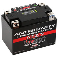 Antigravity ATZ7‑RS Lithium RESTART motorcycle battery replacement for YTZ7S YTZ5S YTX4L‑BS YTX5L‑BS YTX7L‑BS