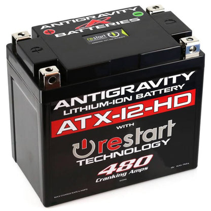 Antigravity ATX12‑HD‑RS Heavy Duty Lithium RESTART battery replacement for YTX12‑BS YTX14 YTX16‑BS GYZ16H