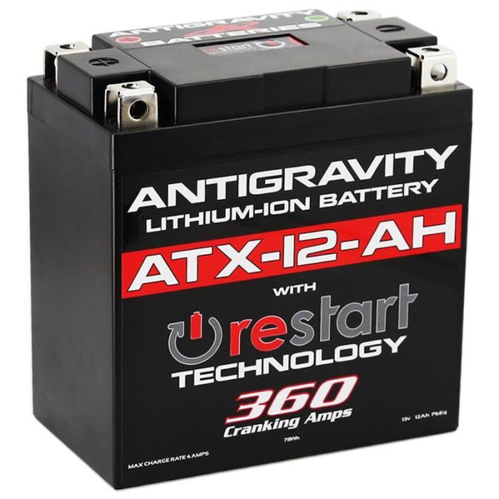 Antigravity ATX12‑AH‑RS Lithium RESTART battery replacement for YTX14AH‑BS YB12A‑A YB14‑A2