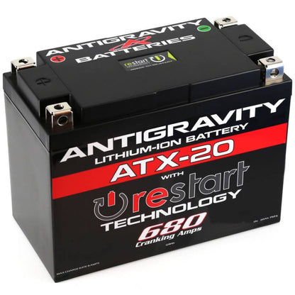 Antigravity ATX20‑RS Lithium RESTART motorcycle and ATV battery replacement for YTX20 YTX20HL GYZ20L GYZ20H