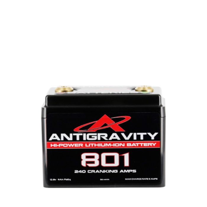 Antigravity AG‑801 Small Case Lithium Battery | Lightweight 8‑Cell Race Battery | 240 CCA | Universal Fit