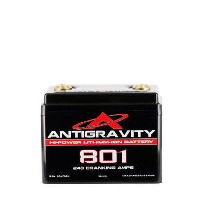 Antigravity AG‑801 Small Case Lithium Battery | Lightweight 8‑Cell Race Battery | 240 CCA | Universal Fit