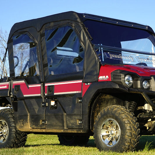 Seizmik Soft Upper Doors with Zipper for Kawasaki Mule Pro FXT 2015-2024