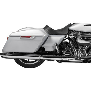 Drag Specialties Solo Front Seat – Smooth – w/ Backrest Option – FL Touring 2008‑2023 – Vinyl – EZ Glide II – Made in USA