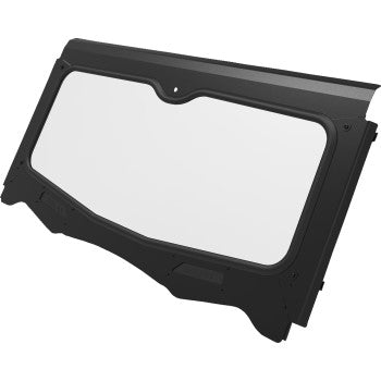 Moose Offroad 2317‑0517 Glass Windshield for Kawasaki Teryx and Teryx4 with powder‑coated frame, rubber gasket seal, and dual sliding vents