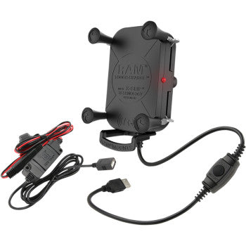 RAM-HOL-UN12WBV7M Tough-Charge Waterproof Wireless Charging X-Grip Mount – Hardwire Version – RAM Compatible
