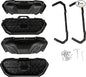 Side by Side DIY Windshield Adjustable Vent Self Install Kit Set of 2 Windscreen Ventilation Defrost Defog Accessories for Hard Coated Polycarbonate Windshields RZR General Ranger Rhino Mule Talon