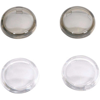 Drag Specialties Mini Deuce replacement lens kit clear smoke 2020-0118 flush mount marker light lenses