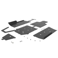 Seizmik UHMW Skid Plate Kit with integrated tree kickers installed on Polaris Ranger XP 1000