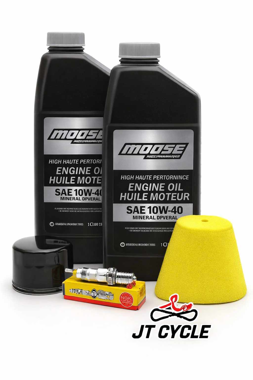 Yamaha Raptor 660R Oil Change Tune Up Kit Moose Offroad 10W‑40 NGK Spark Plug DPR8EA‑9 Air FIlter ATV Maintenance 2001‑2005