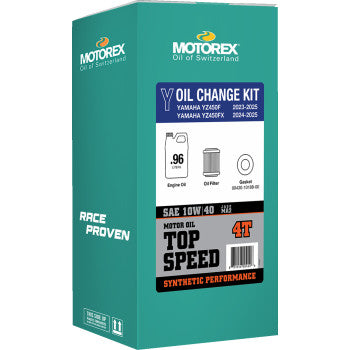 Motorex Oil Change Kit – Yamaha YZ450 – 10W‑40 Synthetic Engine Oil – Exact Fill – 10% Off