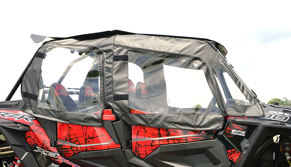 Seizmik Soft Upper Doors – Fits Polaris RZR 4 Models (2021–2024) – Marine‑Grade Canvas & Aqua‑View Vinyl