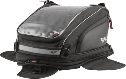 FLY Racing Medium Tank Bag Motorcycle ATV Dual Sport ADV 11L Expandable to 20L Touch Screen Pocket Rain Cover