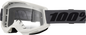 100% Strata 2 Goggles – Off‑Road ATV Motorcycle Snow – Clear Anti‑Fog Lexan Lens Choose Color Adult or Youth Jr.