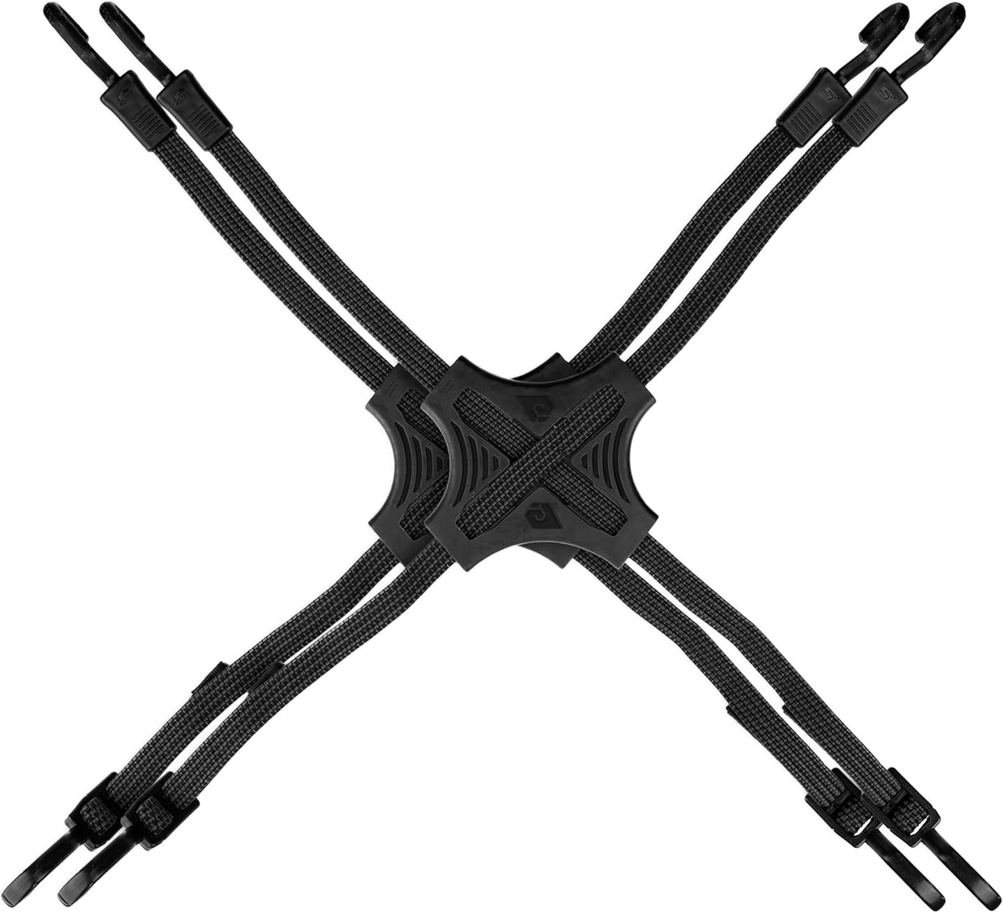 Tack Strap 4‑Way Flat Bungee 2‑Pack – Black | 30" Adjustable Gear Tie‑Down for Motorcycle, ATV, Kayak, Paddle Board & Camping Cargo (Copy)