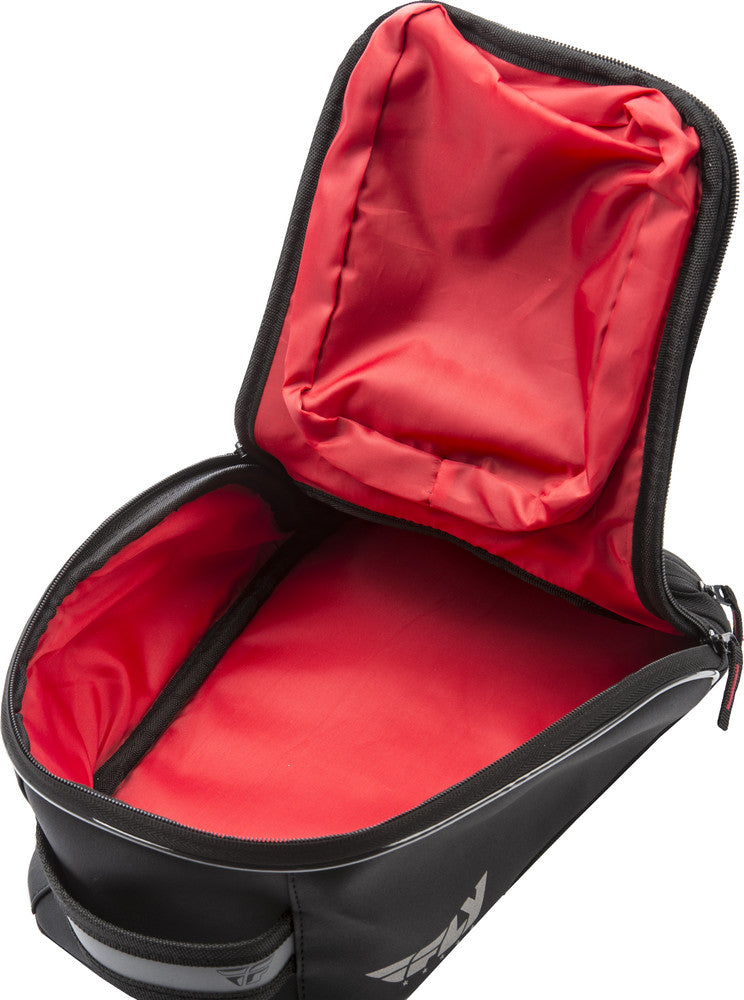 FLY Racing Small Tank Bag Black Motorcycle ATV Dual Sport ADV 7.5L Touch Screen Pocket Rain Cover