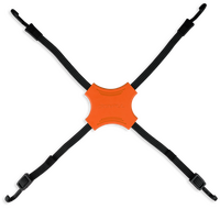 STAPLL Tack Strap 4‑Way Flat Bungee 2‑Pack Orange