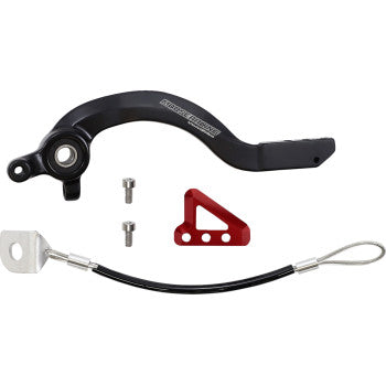 Moose Racing Hammerhead Red Brake Pedal for GasGas MC 65 – CNC Adjustable – USA Made
