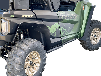 Overfenders Mud Guards Fender Flares – Fits Yamaha Wolverine RMAX4 & X4 (2021–2023) – .125" HMW Polyethylene – CNC Cut – Complete Hardware | 10% Off at Checkout