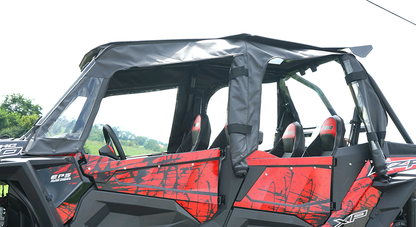 Seizmik Soft Upper Doors – Fits Polaris RZR 4 Models (2021–2024) – Marine‑Grade Canvas & Aqua‑View Vinyl