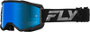 FLY Racing Zone Off‑Road Goggle Black/Black with Sky Blue Mirror/Smoke Lens – 37‑51525