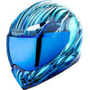 ICON Domain Nouveau Blue Large Full‑Face Motorcycle Helmet