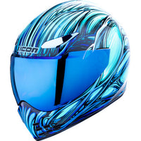 ICON Domain Nouveau Blue Large Full‑Face Motorcycle Helmet