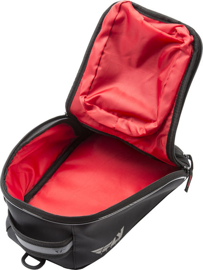 FLY Racing Small Tank Bag Black Motorcycle ATV Dual Sport ADV 7.5L Touch Screen Pocket Rain Cover